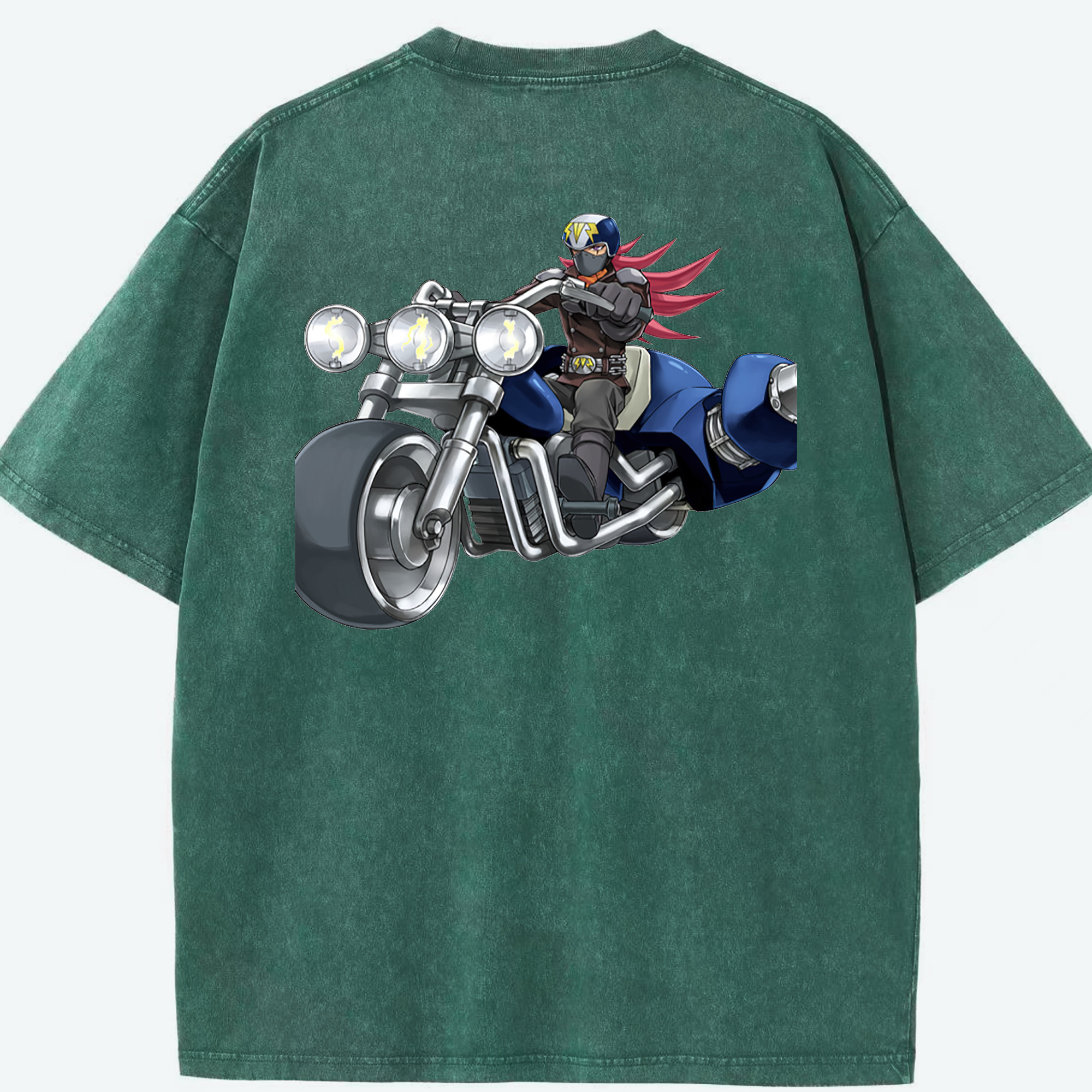（画像用） 遊☆戯☆王 Yu-Gi-Oh! 綿100% ヴィンテージ風 半袖Tシャツ（背面プリント）